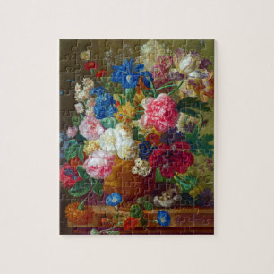 Puzzle Fleurs Vintages colorées Peinture