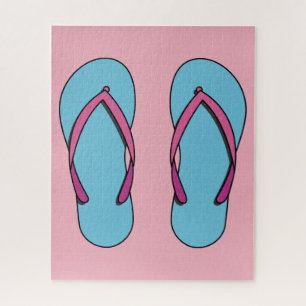 Puzzle Flip Flops de plage