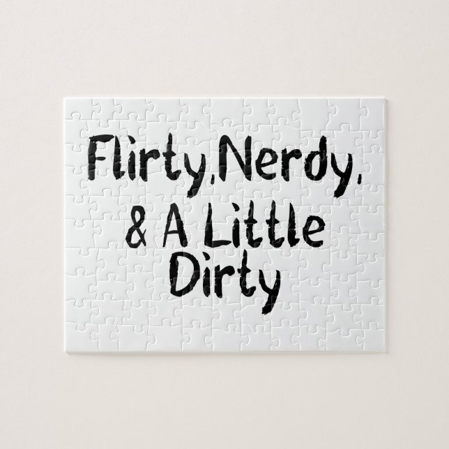 Puzzle Flirty Nerdy & A Little Dirty (Horizontal)