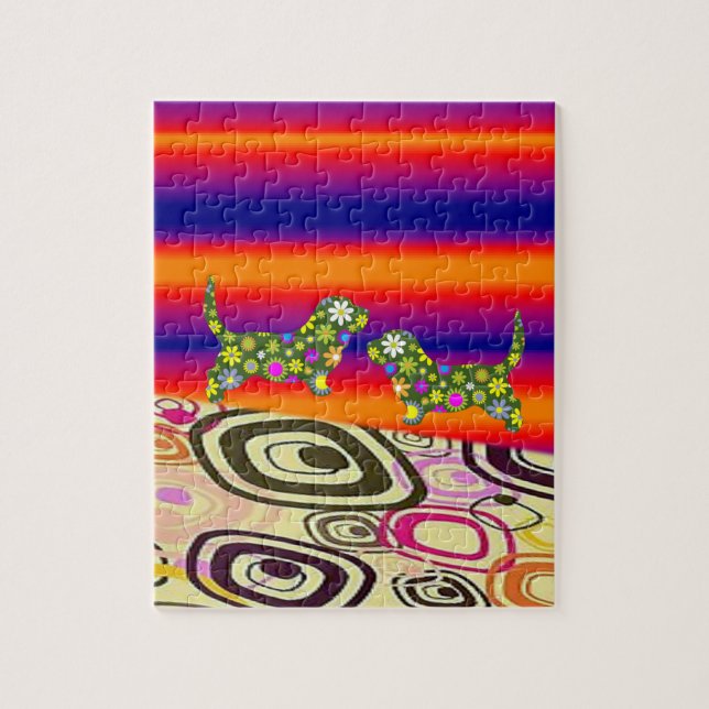 Puzzle floral (Vertical)