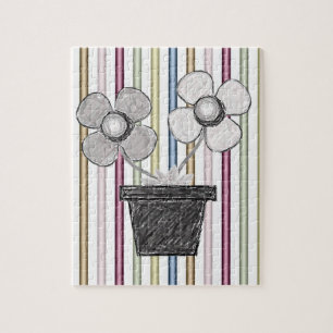 Puzzle floral