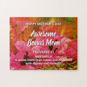 Puzzle Floral AWESOME BONUS MAMAN Proverbs 31