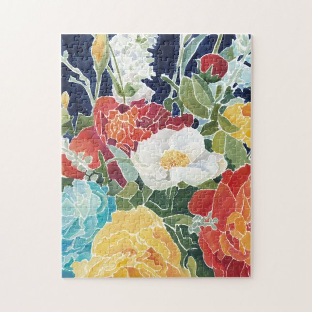 Puzzle Floral de minuit I (Vertical)