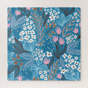 Puzzle Floral Ditzy : Design Vintage de printemps.