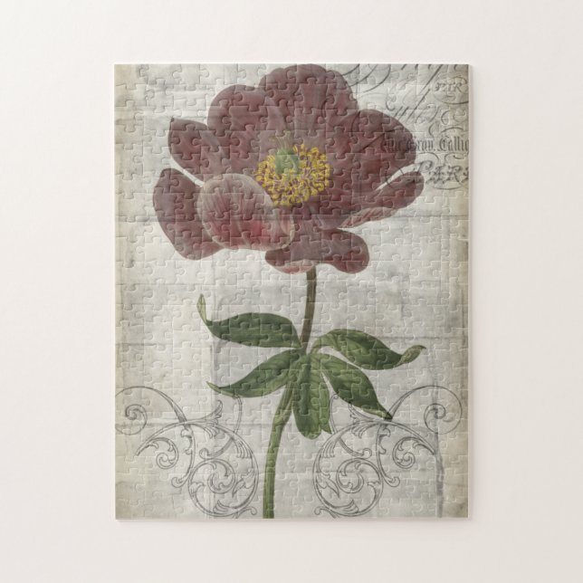 Puzzle Floral français I (Vertical)