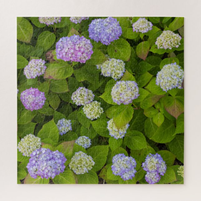 Puzzle Floral Lavender Hydrangea Photographie d'été (Vertical)