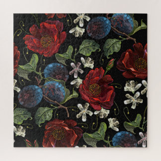 Puzzle Flore brodée : Renaissance Motif sans joint