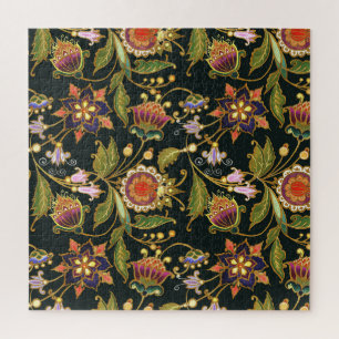 Puzzle Flore décorative : Acrylique Golden Purple.
