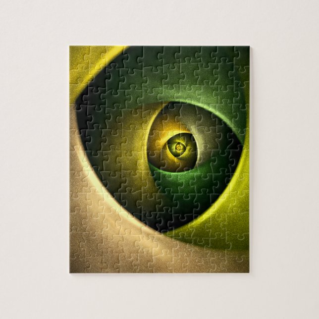Puzzle Flore verte Florale moderne Art Abstrait Motif #23 (Vertical)