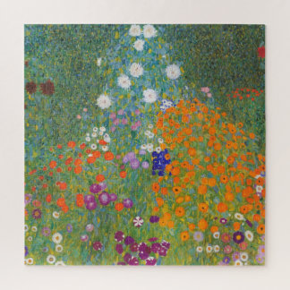 Puzzle Flower Garden by Gustav Klimt