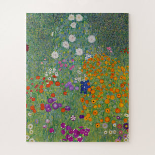 Puzzle Flower Garden by Gustav Klimt