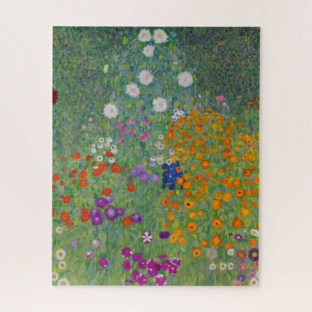 Puzzle Flower Garden by Gustav Klimt (Vertical)