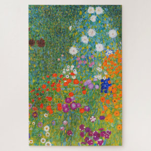Puzzle Flower Garden by Gustav Klimt