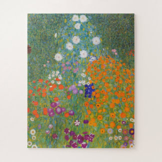Puzzle Flower Garden by Gustav Klimt