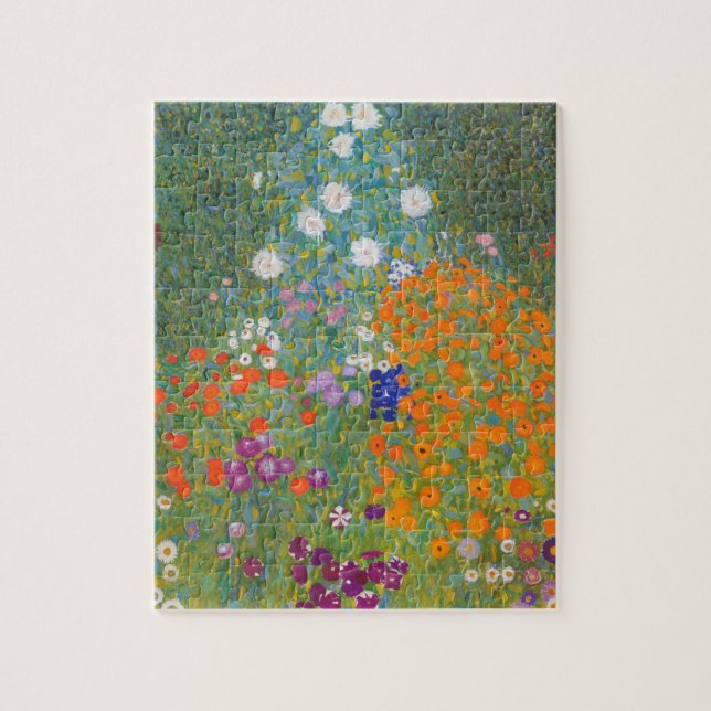 Puzzle Flower Garden by Gustav Klimt (Vertical)
