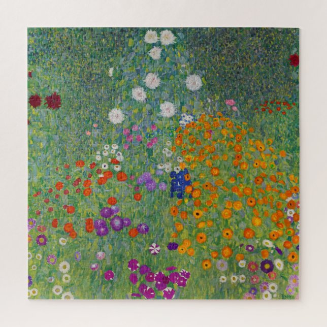 Puzzle Flower Garden by Gustav Klimt (Vertical)