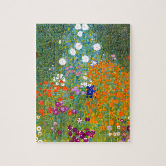Puzzle Flower Garden by Gustav Klimt Vintage Floral