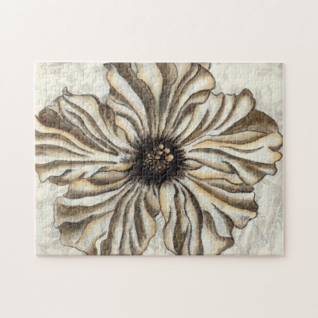Puzzle Flowerhead Fresco sur Tan Arrière - plan (Horizontal)
