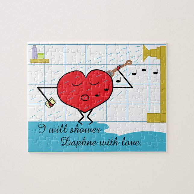 Puzzle Flux d'amour de douche : (Horizontal)