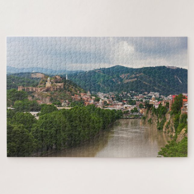 Puzzle Flux de la rivière Mt'k'vari, Tbilissi (Horizontal)