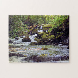 Puzzle Flux de montagne fumé - 11x14