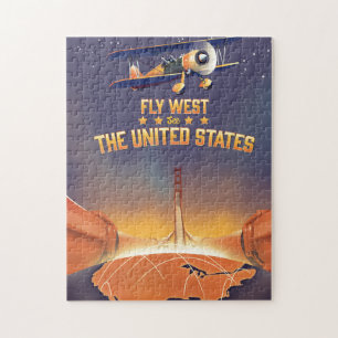 Puzzle Fly West Voir les États-Unis.