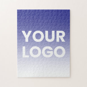 Puzzle Fond de couleur   Dégradé blanc et votre logo