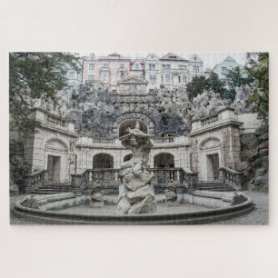 Puzzle Fontaine avec statue de Neptune à Prague Jigsaw Pu