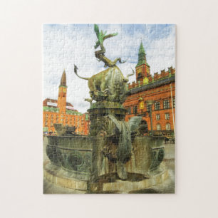 Puzzle Fontaine de dragon à Copenhague