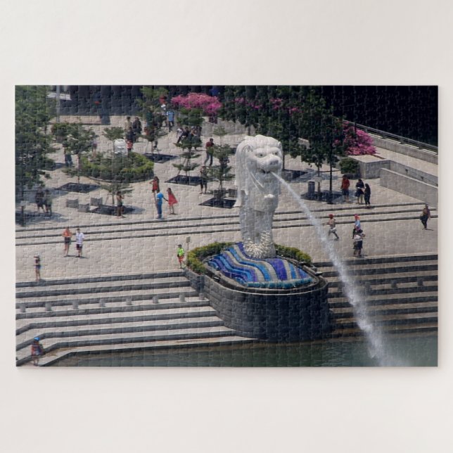 Puzzle Fontaine de Mérlion, Singapour 2 (Horizontal)