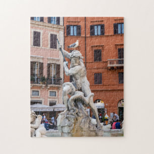 Puzzle Fontaine de Neptune sur la Piazza Navona - Rome