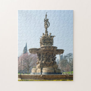 Puzzle Fontaine de Ross, château d'Edimbourg, Ecosse