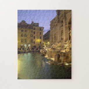 Puzzle Fontaine de Trevi la nuit, Rome, Lazio, Italie