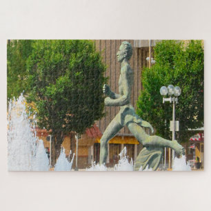 Puzzle Fontaine d'eau Coureur olympique Saint Louis
