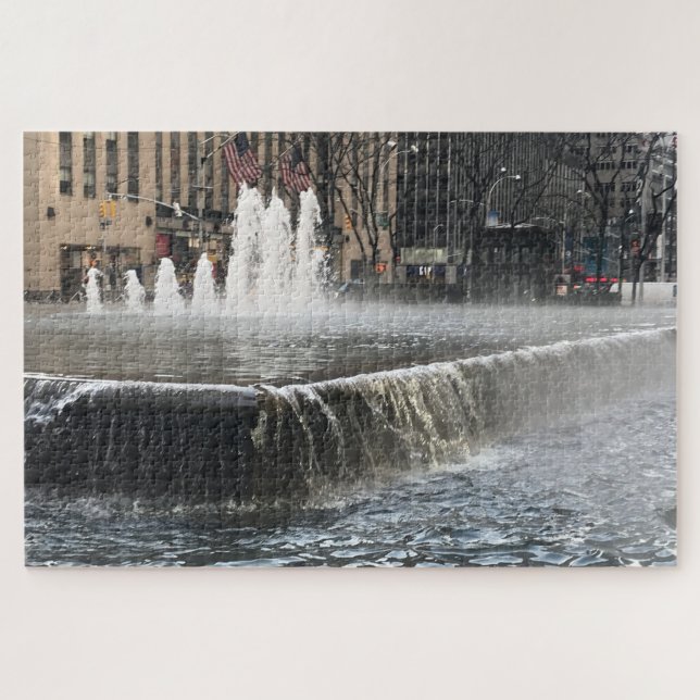 Puzzle Fontaine gelée Sixième Avenue New York City NYC (Horizontal)