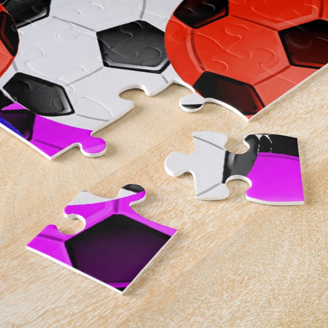 Puzzle Football américain multicolore (Côté)