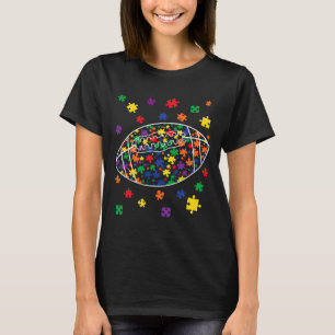 Puzzle Football Autism Sport Autism Awareness Kids T-Shirt
