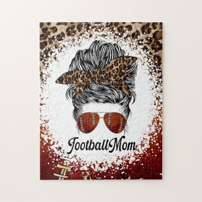 Puzzle Football Maman Empreinte de léopard (Vertical)