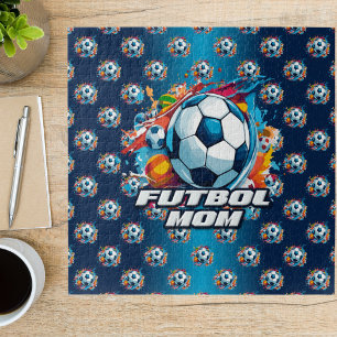 Puzzle Football Maman Motif de balle de football