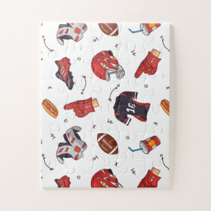 Puzzle Football Sports Equipment with Food Pattern
