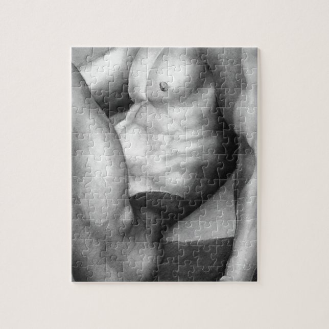 Puzzle For Him 8x10 Art Male Bodybuilder (Vertical)