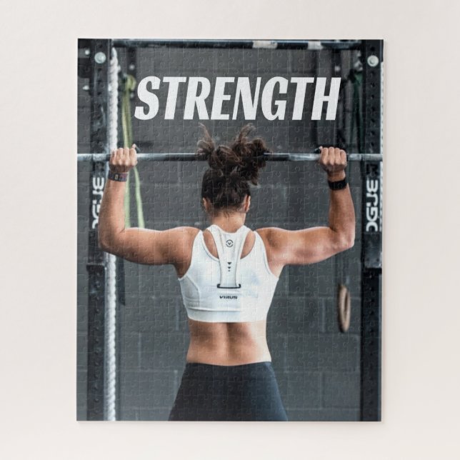 Puzzle Force physique Femmes Muscle Worth Motivation (Vertical)