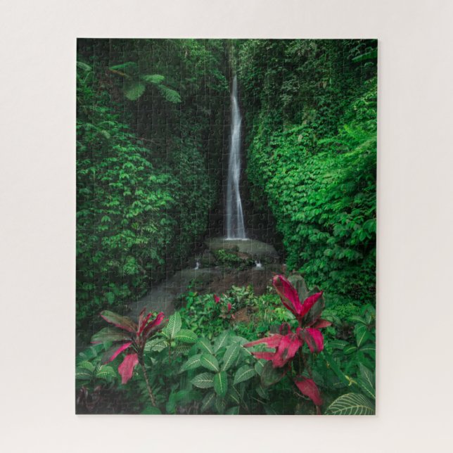 Puzzle Forêt | Cascades Leke Leke Waterfalls à Bali (Vertical)