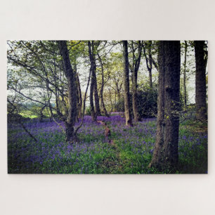 Puzzle Forêt de Bluebells Floral moderne élégant
