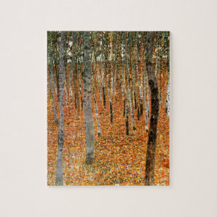 Puzzle Forêt de hêtres par Gustav Klimt