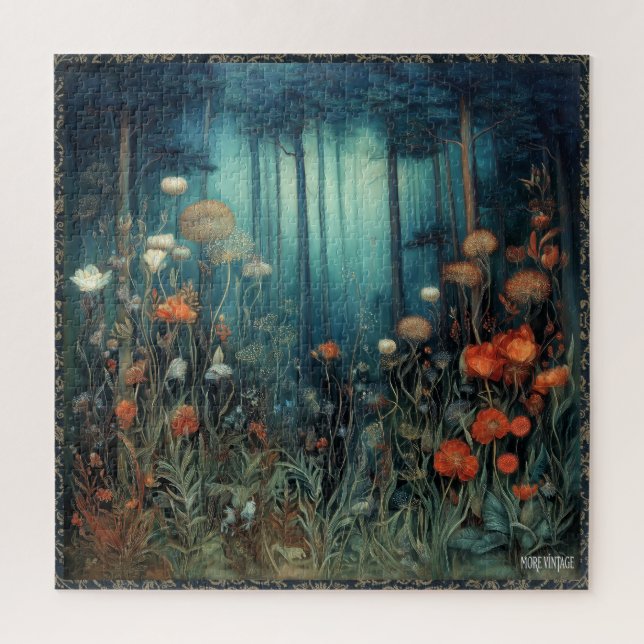 PUZZLE FORÊT ET FLEURS  (Vertical)