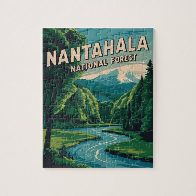 Puzzle Forêt nationale de Nantahala (Vertical)