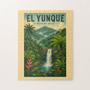 Puzzle Forêt nationale d'El Yunque à Porto Rico Illustrat