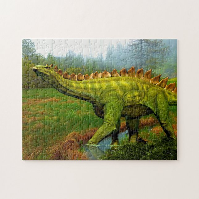 Puzzle Forêt préhistorique | Dinosaure (Horizontal)