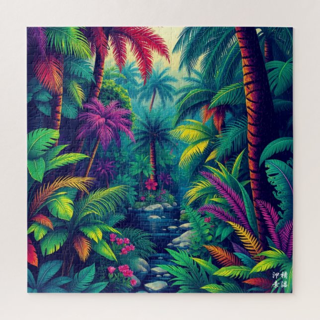Puzzle Forêt tropicale profonde (Vertical)